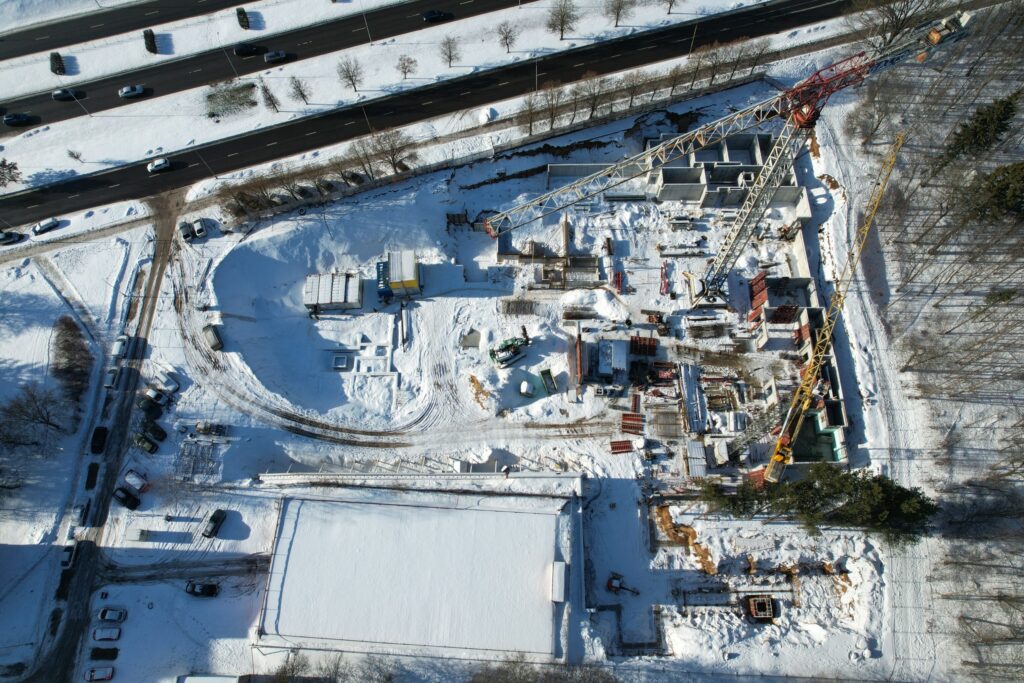 Jomanto parkas 1-2 etapai (Baltupio g. 61A) - Multi apartment - construction photos