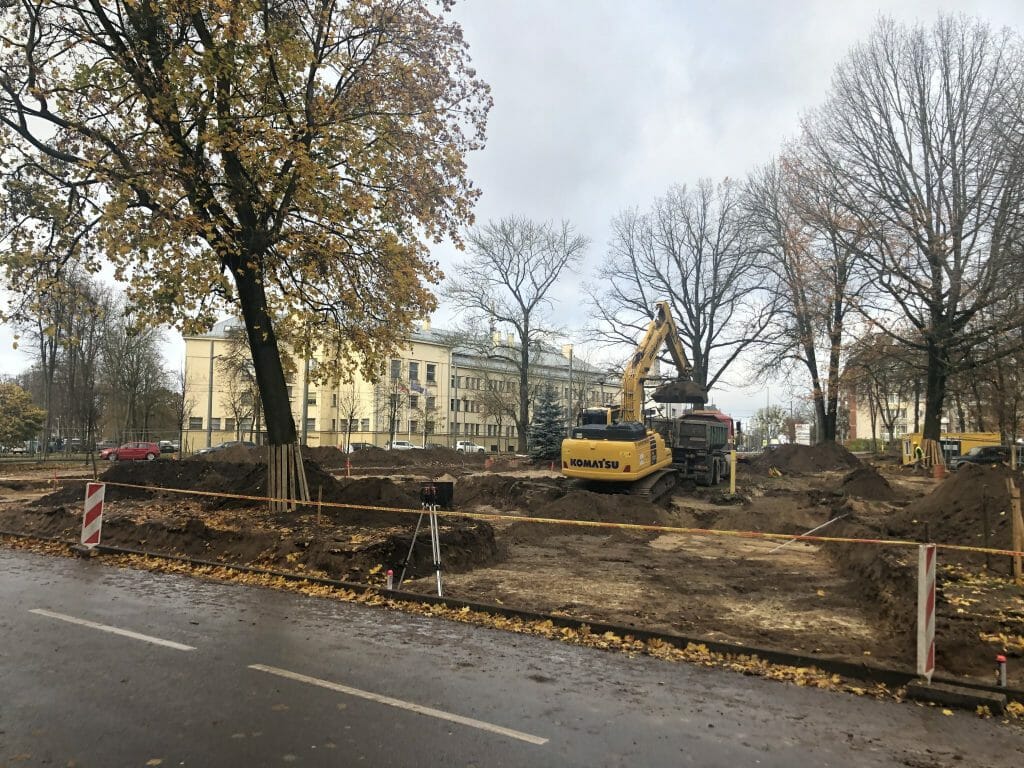 K. Petrausko g. ir M. Jankaus g. skveras (M. Jankaus g.) - Square - construction photos