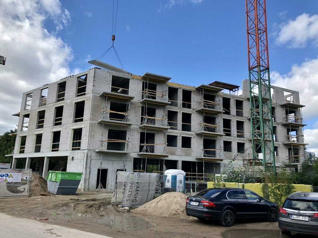 Šnipiškių perspektyvos (Šatrijos g. 1) - Multi apartment - construction photos