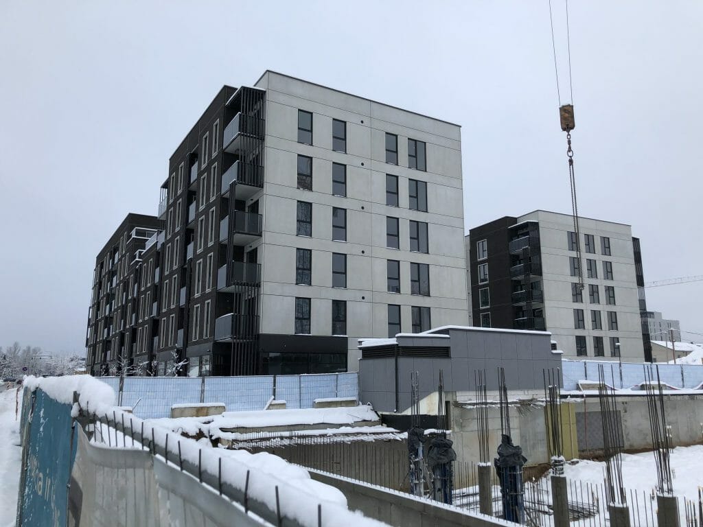 Naujasis Skansenas 1 etapas (Linkmenų g. 15) - Multi apartment - construction photos