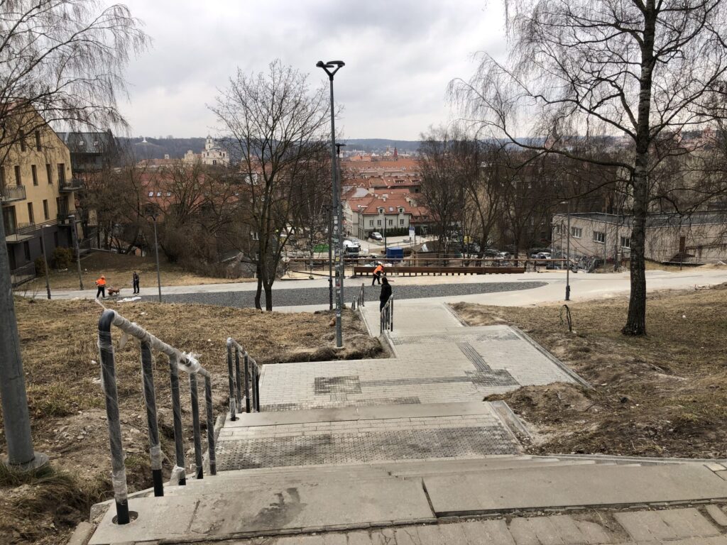 Vingrių šaltinių skveras (Vingrių g.) - Square - construction photos