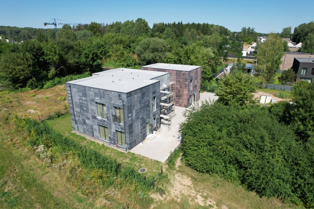 Paraštės (Prano Ancevičiaus g. 6) - Row housing - construction photos
