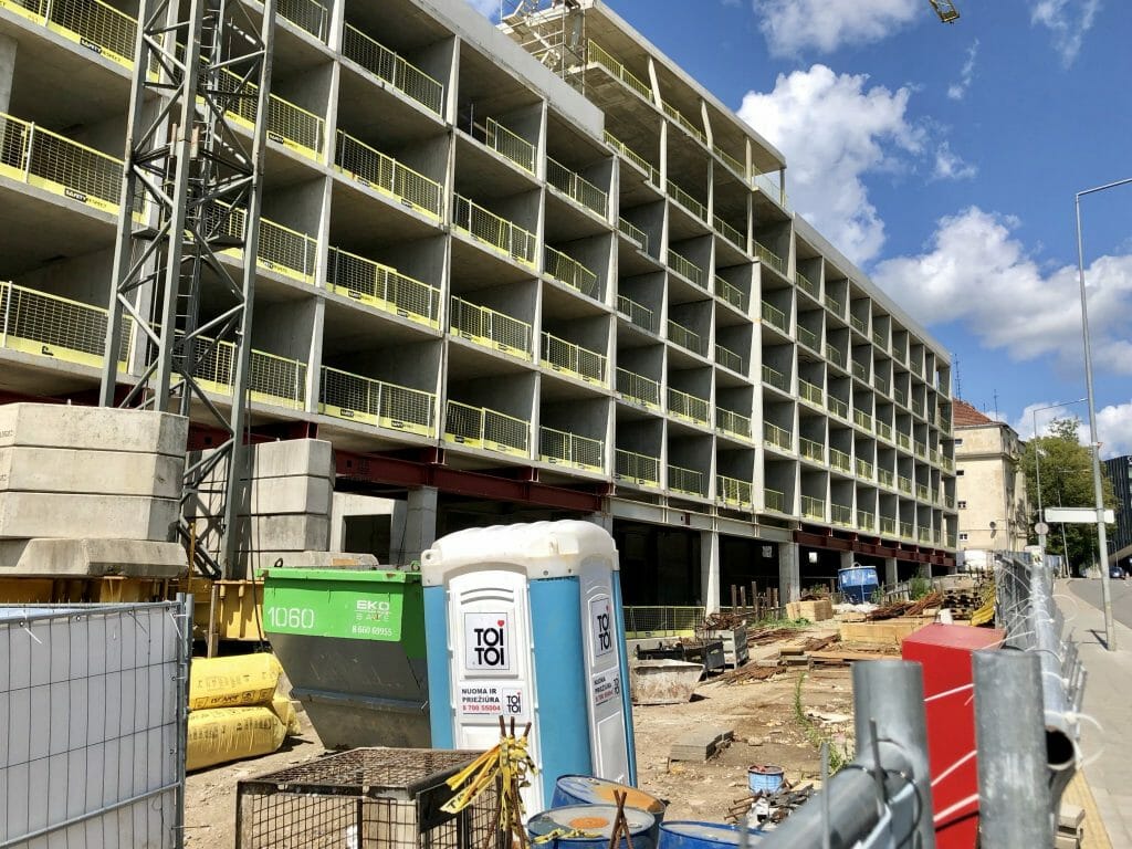 AMPÉRA (Rinktinės g. 2) - Daudzdzīvokļu nams, Biroju centrs - būvdarbu attēli