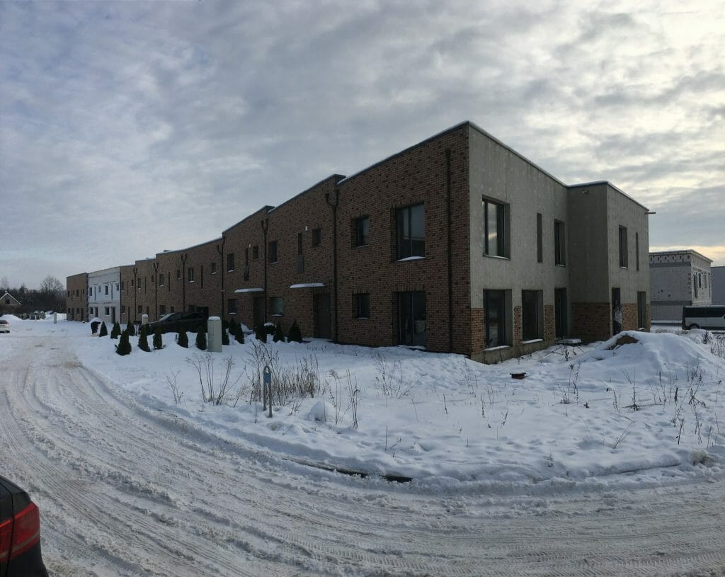 Naujasis Antakalnis Taurijos g. 57, 59, 61, 63, 65 (Taurijos g. 57, 59, 61, 63, 65) - Row housing - construction photos