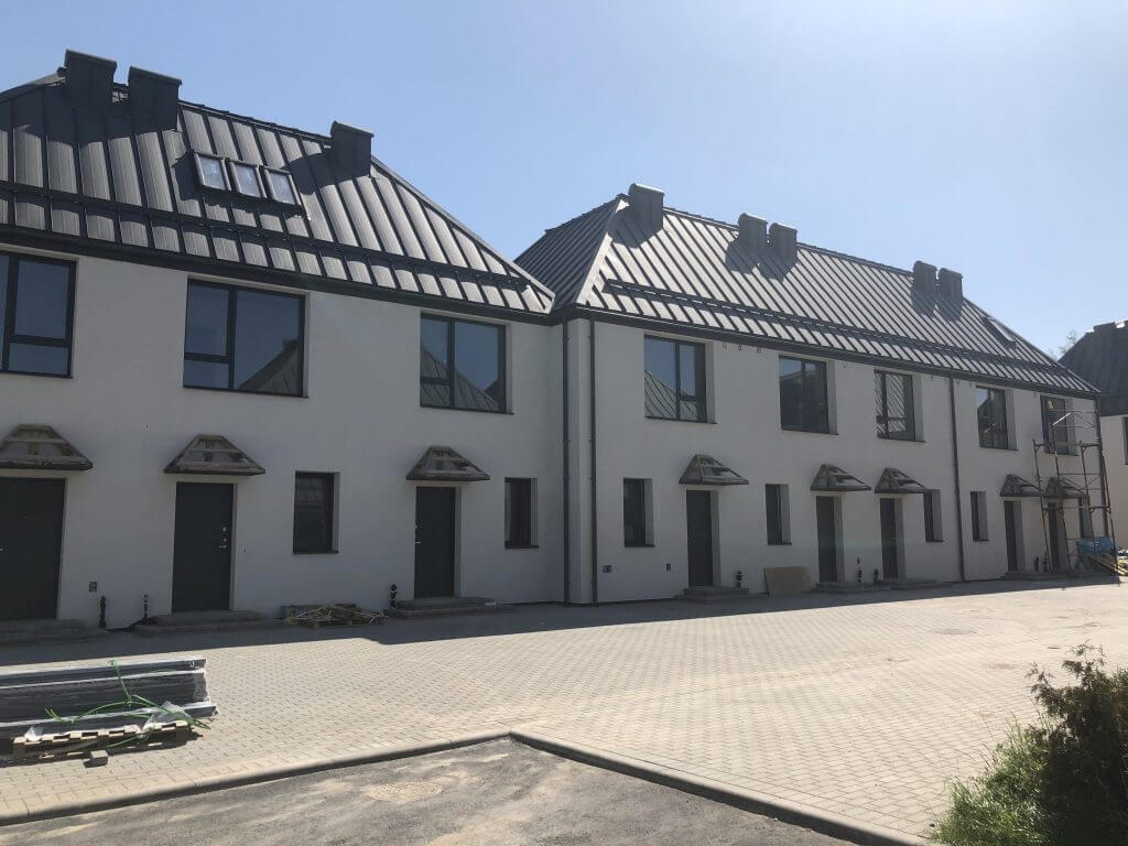 Rytinė žvaigždė (Valonų g. 13) - Row housing - construction photos