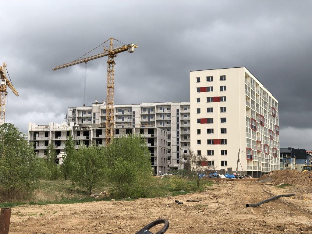 Leičių kiemas 1 etapas (Leičių g. 9) - Multi apartment - construction photos