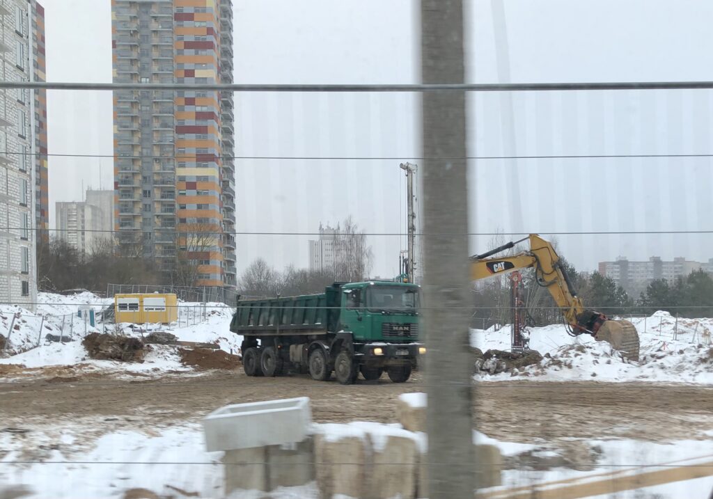 Sky Office (Spaudos g. 7) - Office center - construction photos