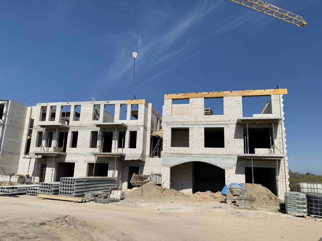 Klaipėdos Holivudas 1 etapas (M, L, K namai) (Kretingos g. 100) - Multi apartment - construction photos
