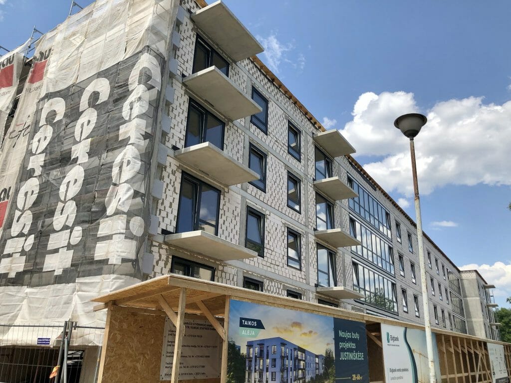 Taikos alėja (Taikos g. 157B) - Multi apartment - construction photos