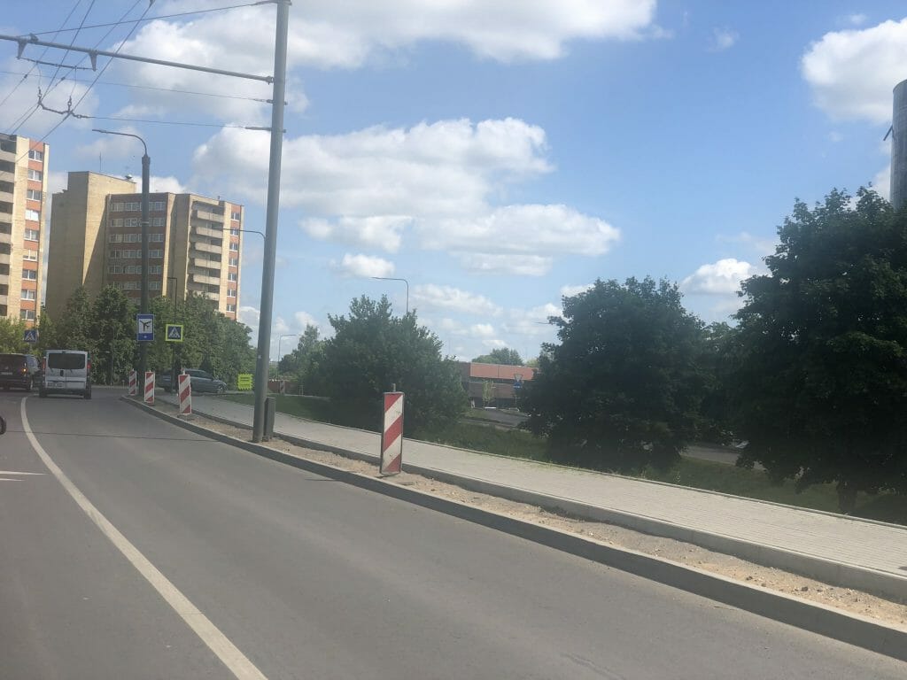 Pramonės pr. atnaujinimas (Pramonės pr.) - Bike path, Street - construction photos