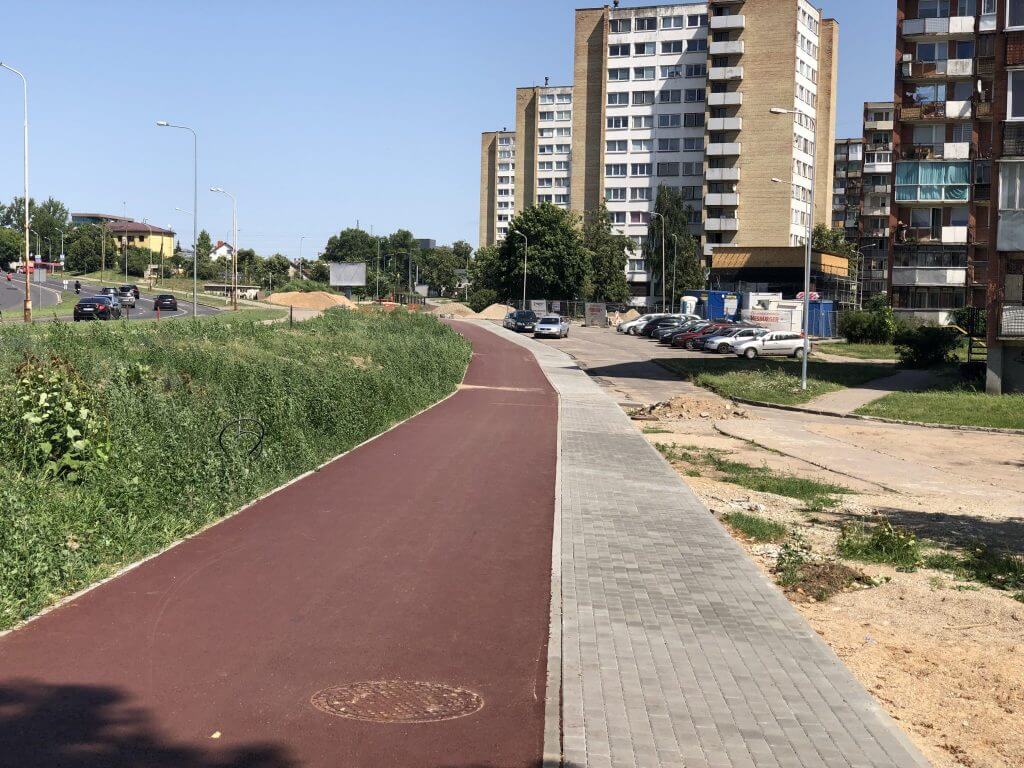 Neries senvagės slėnis (Linkmenų g.) - Bike path, Park - construction photos