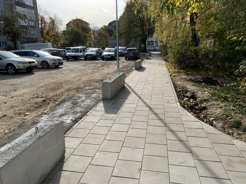 Žirmūnų trikampio modernizavimas (Tuskulėnų g.) - Bike path, Pedestrian path - construction photos