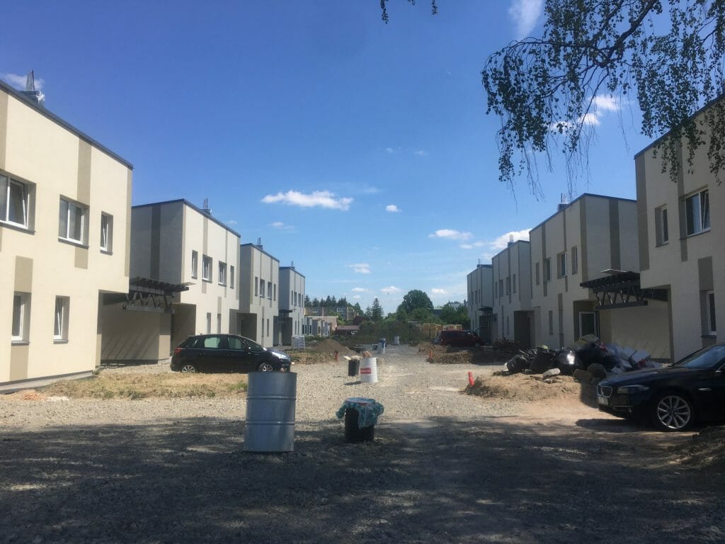 Saulės skg. 1, 2, 5, 6 (Saulės skg. 1, 2, 5, 6) - Row housing - construction photos