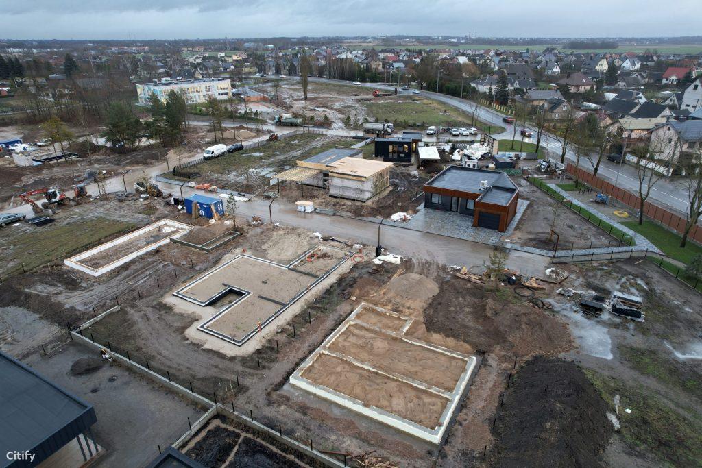 NOA namai (Perkūno al., Pūgos al., Kaitros al., Vandenio al.) - Private house community - construction photos