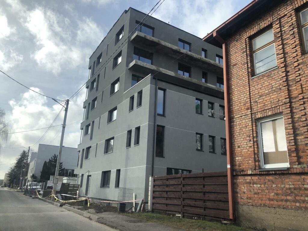 Žaliakalnio apartamentai (Č. Sasnausko g. 23) - Multi apartment - construction photos