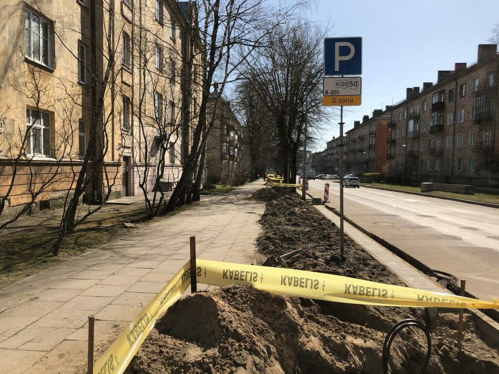 Rinktinės g. dviračių takas (Rinktinės g.) - Bike path - construction photos