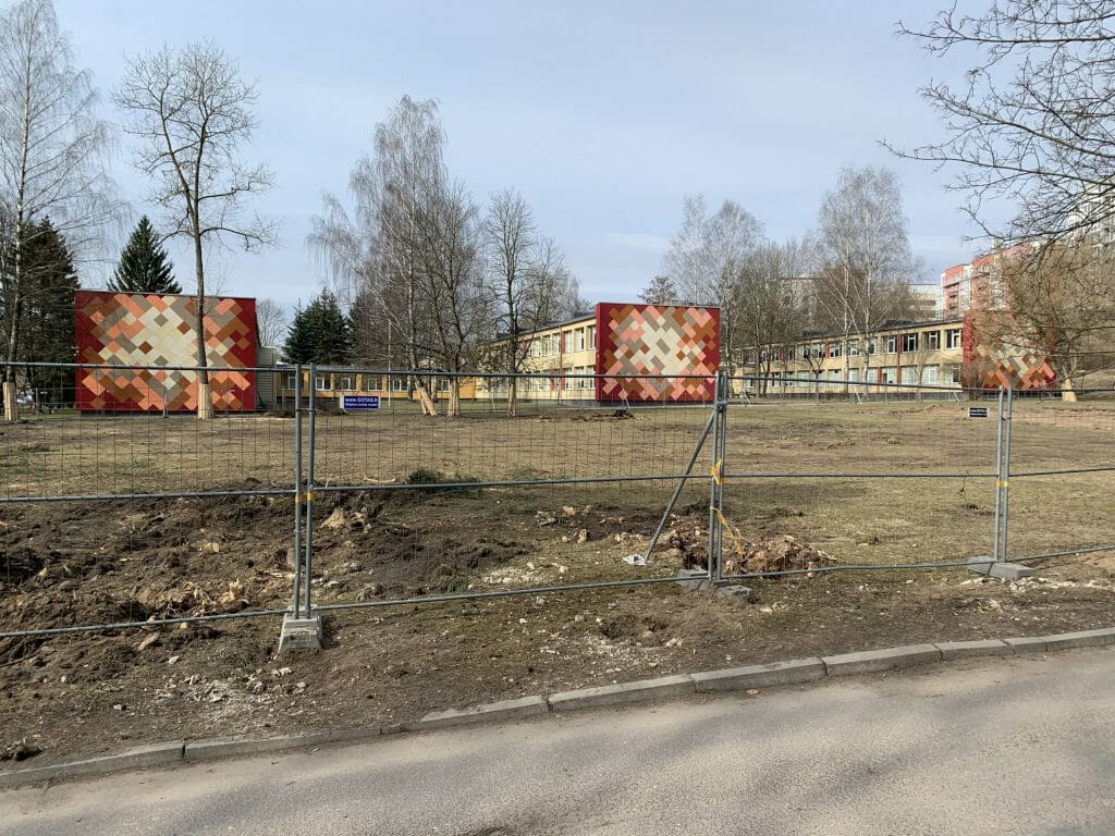 Vilniaus Joachimo Lelevelio inžinerijos gimnazijos rekonstrukcija ir priestatas (Minties g. 3) - Pamata vai vidējā izglītība - būvdarbu attēli