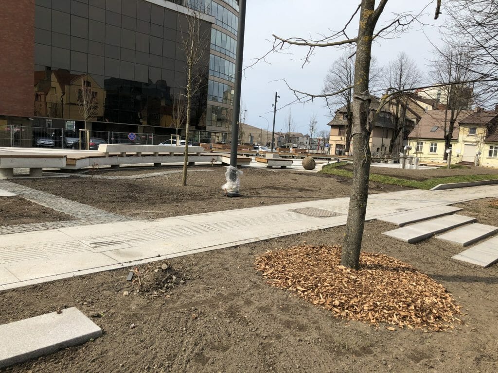 Ferdinando skveras (Jūros g., Gegužės g., Bokštų g., Krovėjų g.) - Square - construction photos