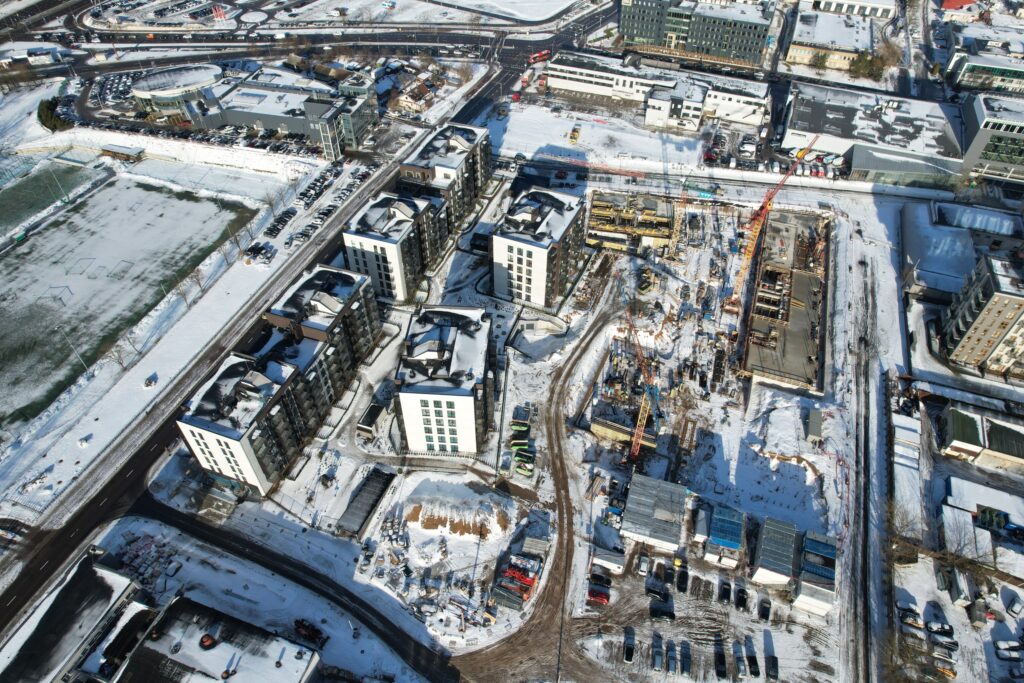 Naujasis Skansenas 2 etapas (Linkmenų g. 15) - Multi apartment - construction photos