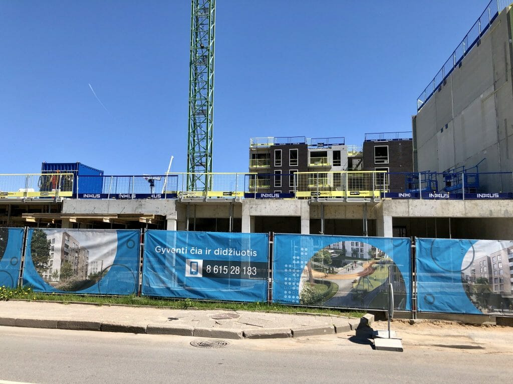 Naujasis Skansenas 1 etapas (Linkmenų g. 15) - Multi apartment - construction photos