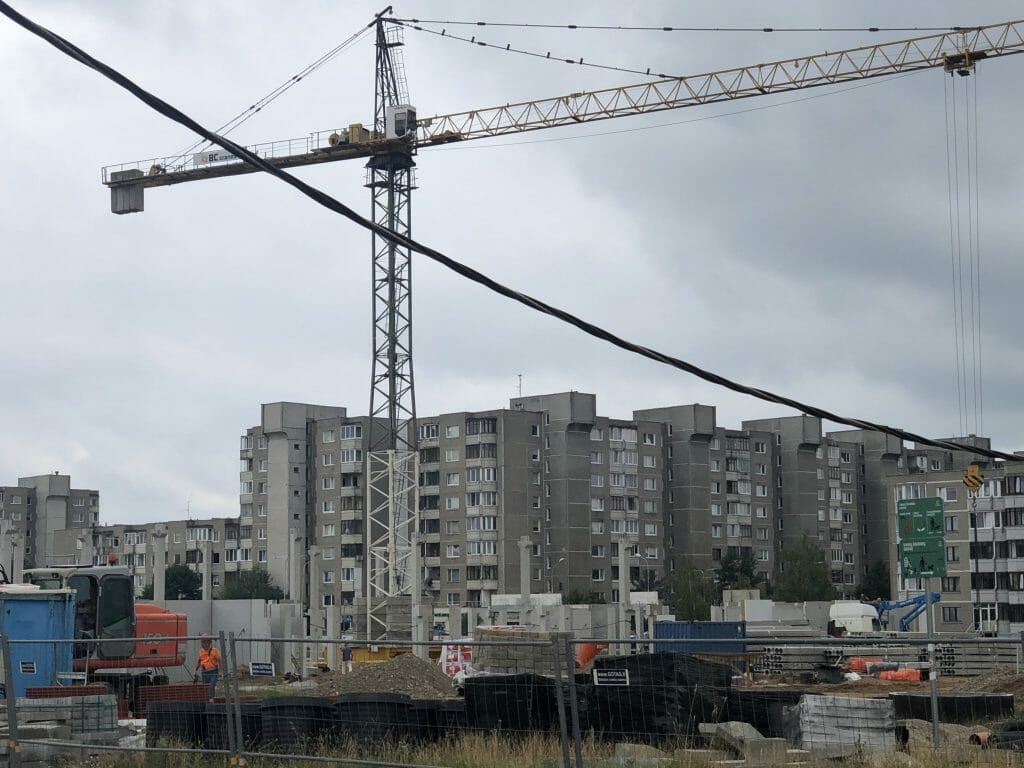 Tolminkiemio (Pilaitės) gimnazija (Tolminkiemio g. 2D) - Primary and secondary education - construction photos