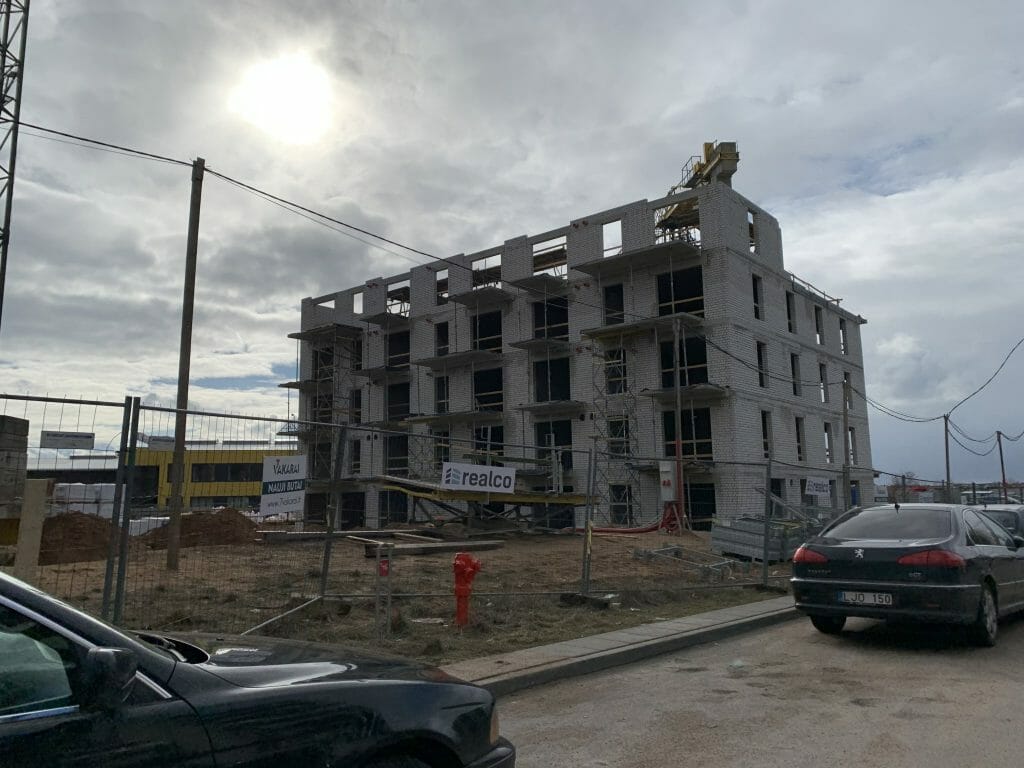 7 vakarai (Budiniškių g. 6, 8) - Multi apartment - construction photos