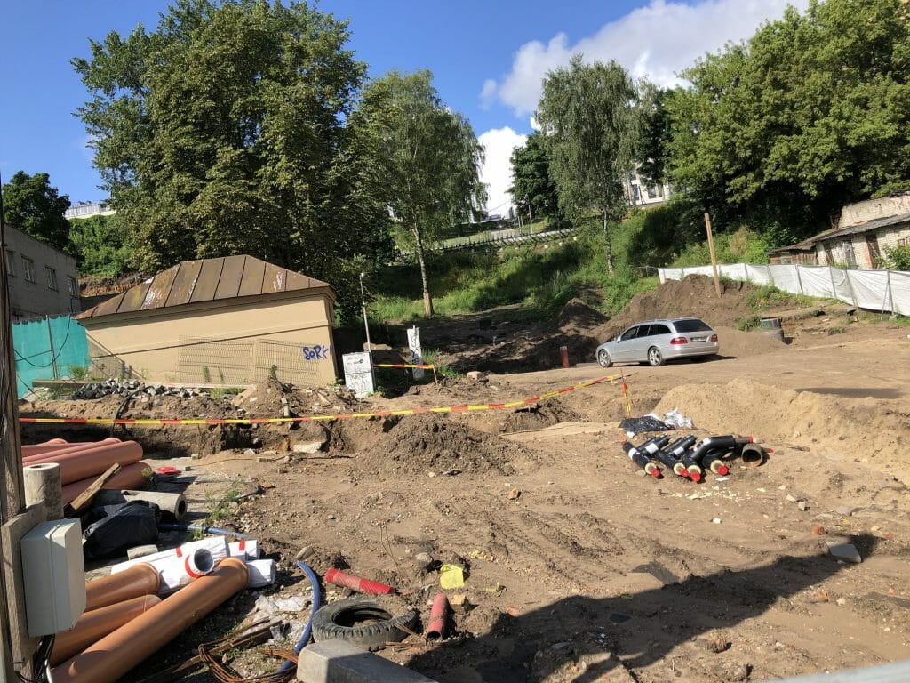 Vingrių šaltinių skveras (Vingrių g.) - Square - construction photos