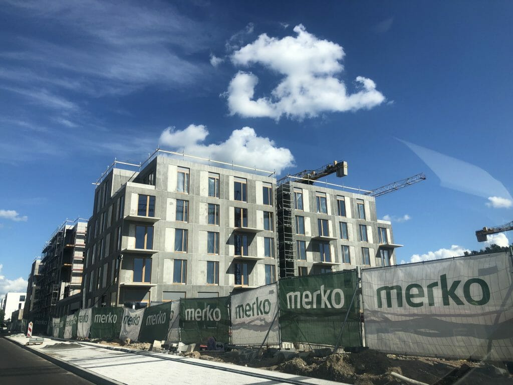 Vilnelės skverai 1 etapas (Manufaktūrų g. 7) - Multi apartment - construction photos