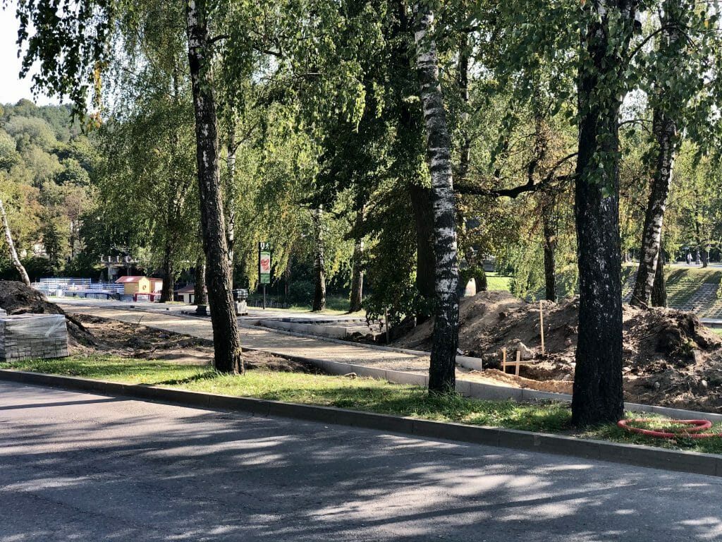 Neries dešiniosios krantinės (Upės g.) - Bike path, Sports field or court, Waterside - construction photos