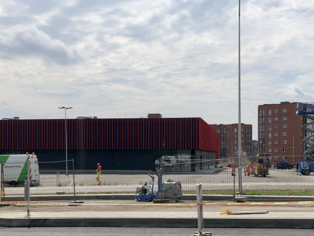 Rimi Pavilnionių g. (Pavilnionių g. 22) - Pārtikas veikals - būvdarbu attēli