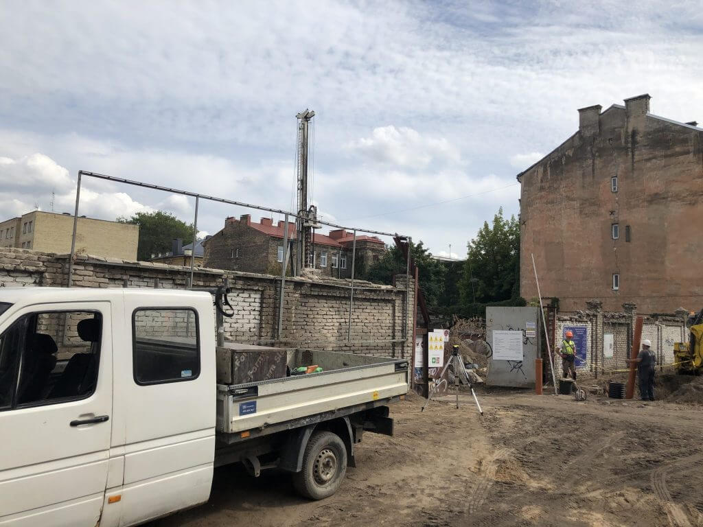 Baltas lapas Mindaugo 1 etapas (Aguonų g. 17) - Multi apartment - construction photos