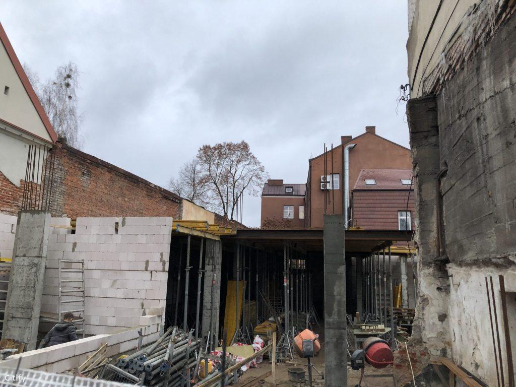 Ledainės namas (Karaliaus Mindaugo pr. 9) - Multi apartment - construction photos