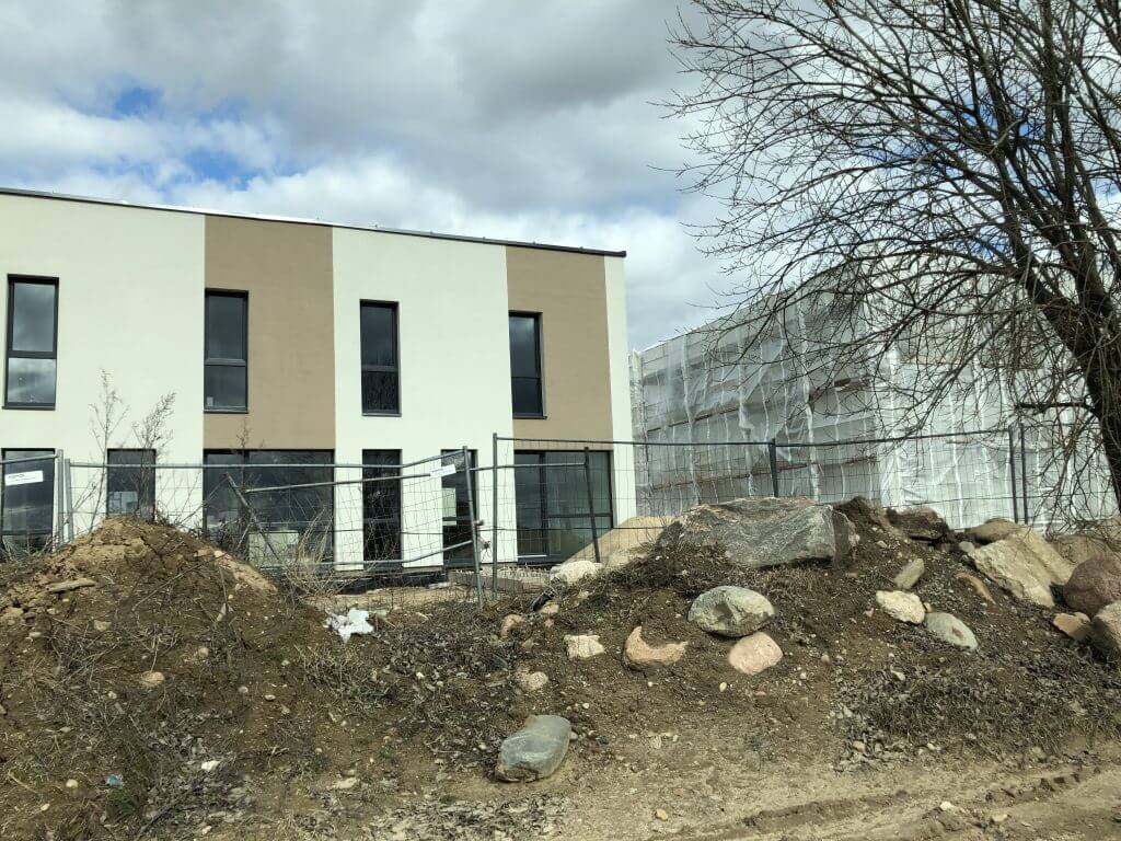 Kalnėnų slėnis 1-3 etapai (Lyvių g.) - Row housing - construction photos