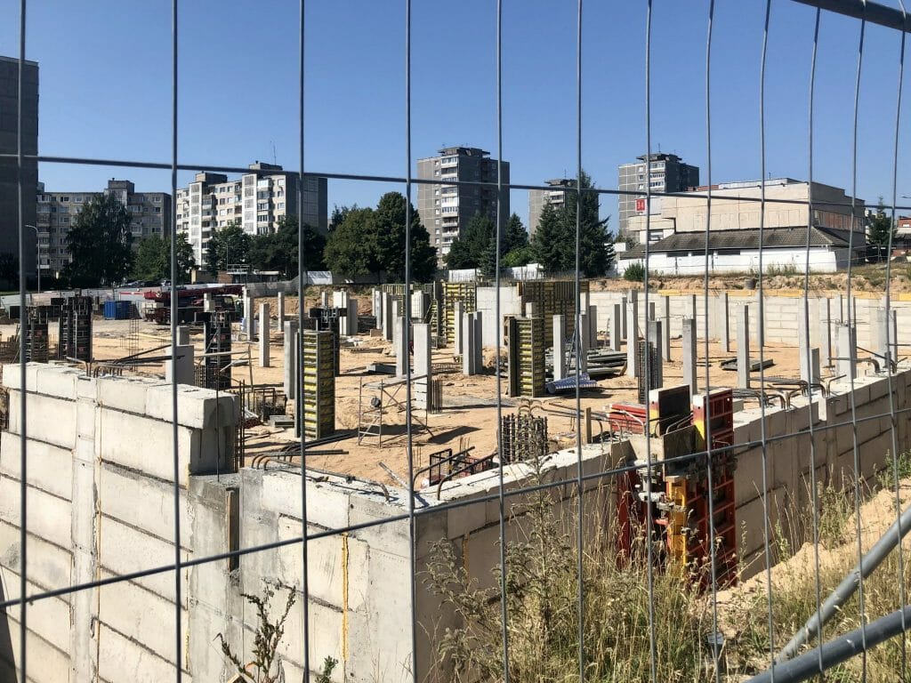 Viršuliškių stogai (Viršuliškių g. 38) - Multi apartment - construction photos