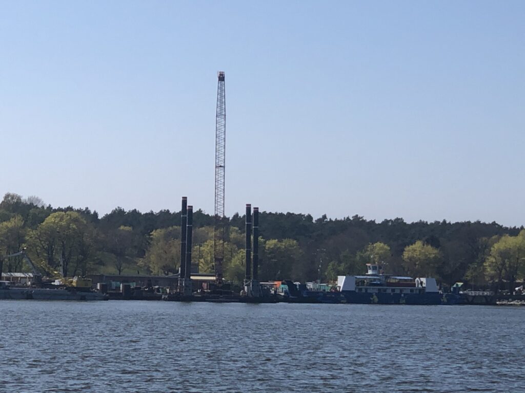 Senosios perkėlos krantinė (Danės g.) - Waterside - construction photos