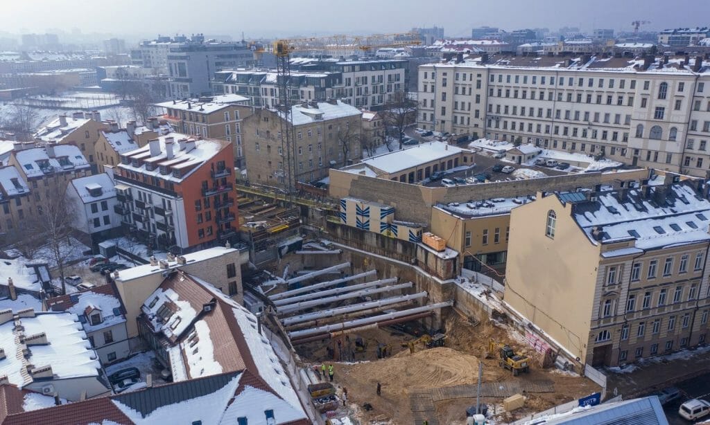 Lietuvos draudimo administracinis B10 (J. Basanavičiaus g. 10) - Multi apartment, Office center - construction photos