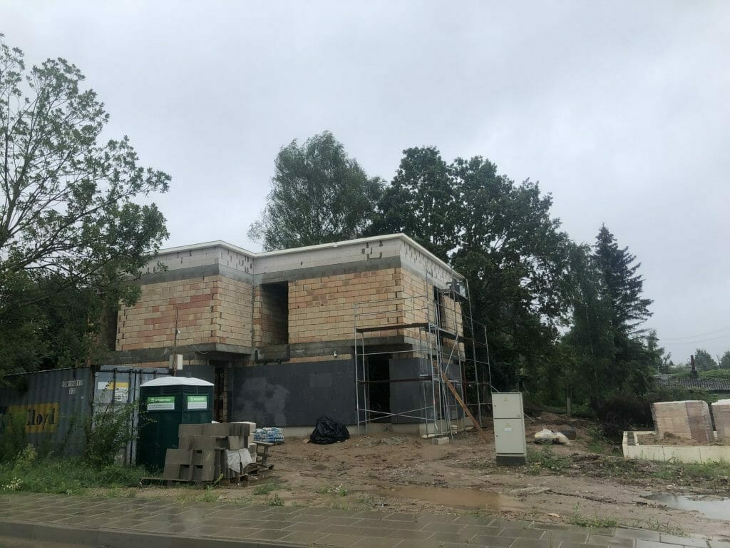 Rokantiškių namai (Rokantiškių g. 4E) - Row housing - construction photos