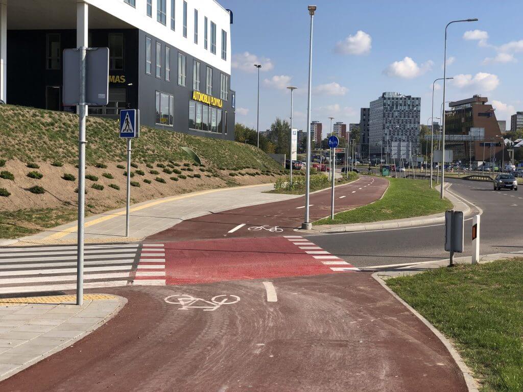 Pilaitės pr. dviračių takas (Pilaitės pr.) - Bike path - construction photos