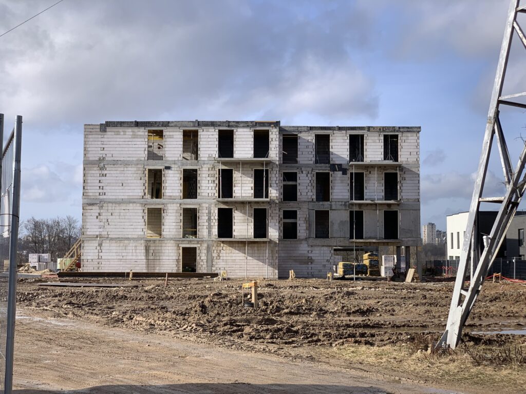 Naujapilis 1 etapas (Amsterdamas, Atėnai, Lisabona) (Žeimenos g. 147) - Multi apartment - construction photos