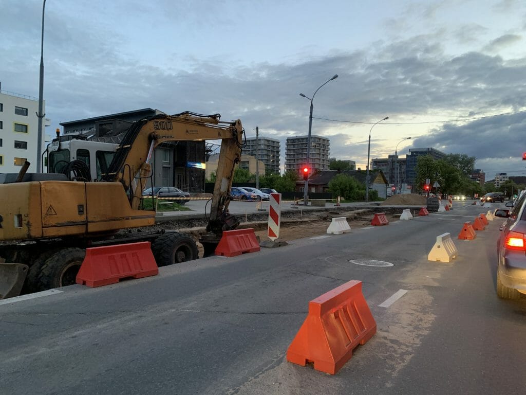 Žalgirio g. dviračių takas (Žalgirio g.) - Bike path - construction photos
