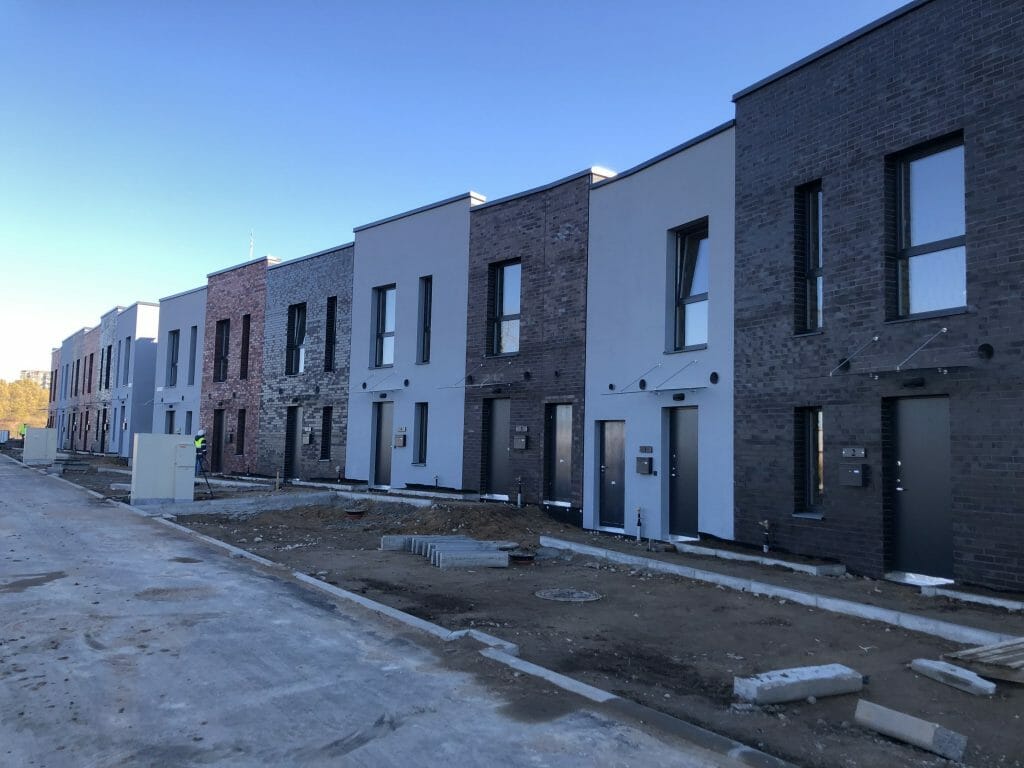 PaJustis 1 etapas (Mozūriškių g. 190) - Row housing - construction photos