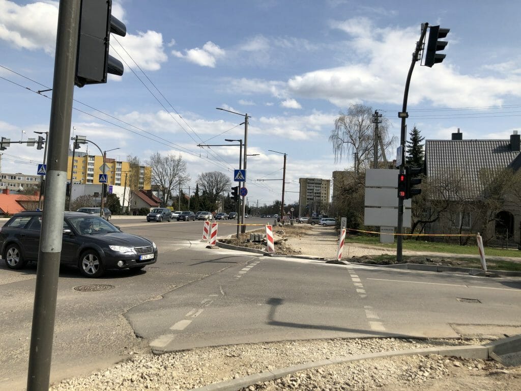 Taikos pr. rekonstrukcija 2 etapas (Taikos pr.) - Dviračių takas, Gatvė - statybų nuotraukos