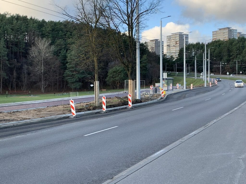 Laisvės pr. ir Oslo g. jungiamasis kelias (Laisvės pr.) - Gatvė - statybų nuotraukos