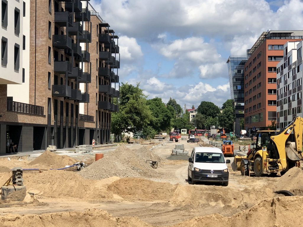 Kernavės g. (Kernavės g.) - Bike path, Street - construction photos