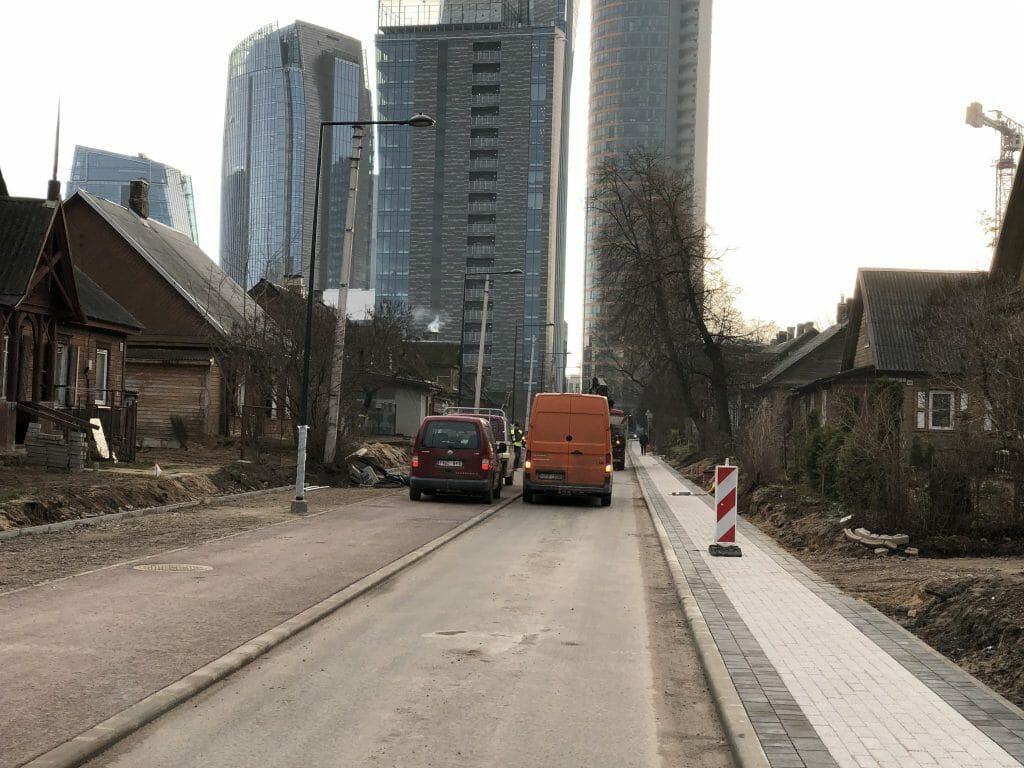 Giedraičių ir S. Fino g. (Giedraičių g.) - Bike path, Street - construction photos