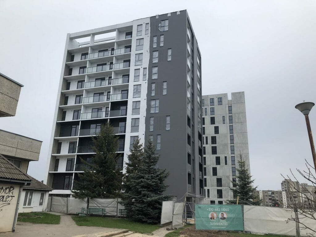 Viršuliškių stogai (Viršuliškių g. 38) - Multi apartment - construction photos