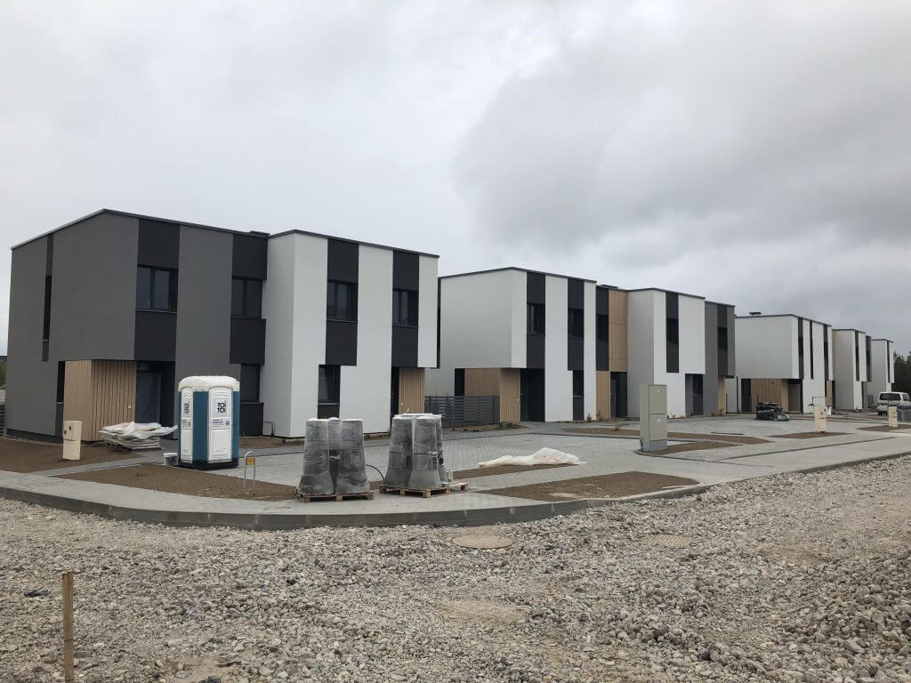 24 Istorijos (Vaivadiškių / Pakonių g.) - Row housing - construction photos