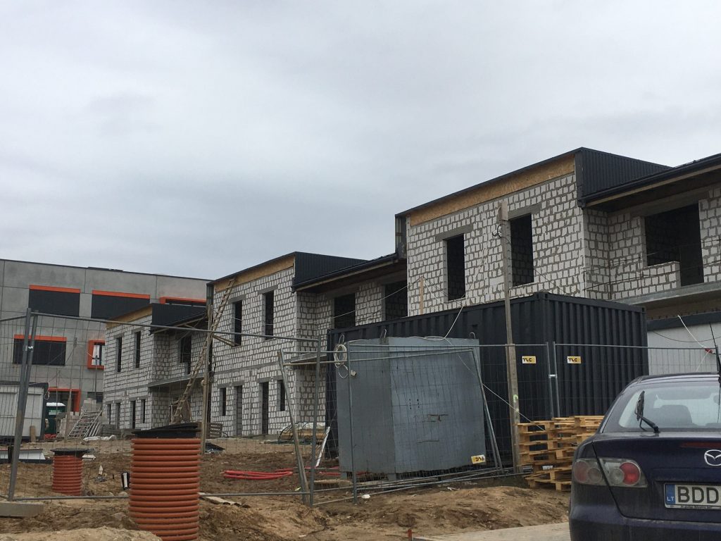 Lukšinės namai (Albanų g. 10) (Albanų g. 10) - Row housing - construction photos