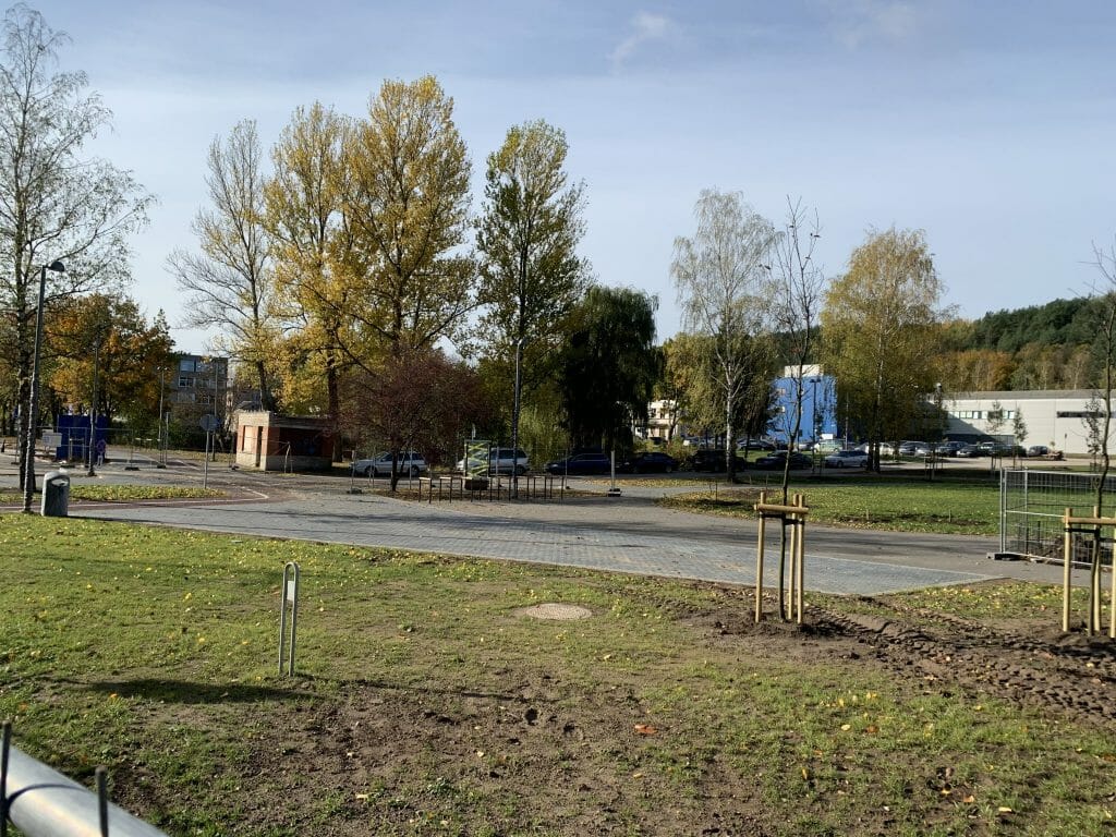 Neries senvagės slėnis (Linkmenų g.) - Bike path, Park - construction photos