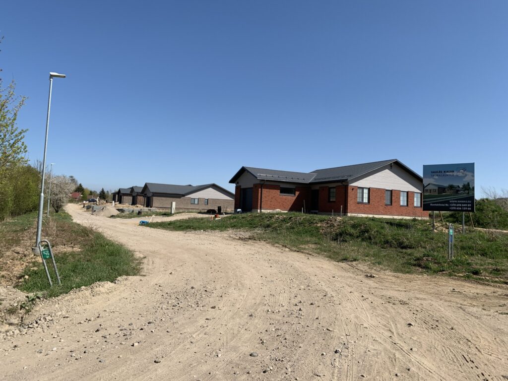 Saulės kalvos (Akacijų g. 1, 2, 3, 4, 5, 6, 7, 8, 9, 10, 11, 12, 13, 14, 15, 16, 17, 18, 19, 20, 21, Jazminų g. 1, 3, 5, 7, 9, 11, 13, 15, 17) - Private house community - construction photos